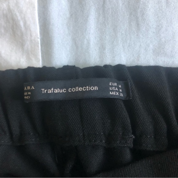 Zara Cropped Pull On Side Stripe Pants, Size M - Picture 8 of 11